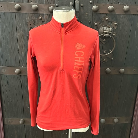 Nike chiefs, dry fit, half zip up. - Picture 1 of 15